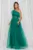 Rochie Dy Fashion Erica verde lunga din tull