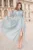 Rochie Dy Fashion gri de ocazie din tull fin
