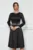 Rochie Dy Fashion neagra cu perle in talie