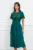 Rochie Dy Fashion verde vaporoasa cu paiete la bust