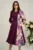 Rochie Ella Collection Dasha de zi din stofa magenta cu imprimeu