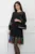 Rochie Ella Collection Princess neagra cu broderie traditionala