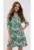 Rochie  G-Peonia – verde cu model