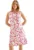 Rochie HiCCUP Floral A-Form – roz – textil