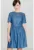 Rochie K164 – albastru – bumbac