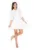 Rochie K258 – ecru – poliester –