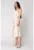Rochie Lunga cu bretele si broderie Beige 16510