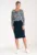 Rochie M1057 – bleumarin – bicolor – elastic – din bumbac