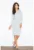 Rochie M326 – eleganta – fluida – gri – poliester – cu fanta la spate
