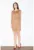 Rochie M455 – maro – maneca lunga – talie elastica – poliester