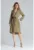 Rochie M464 – maneci lungi – verde – poliester