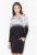 Rochie M510 – florala – maneca lunga – neagra – bumbac cu buzunare