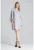 Rochie M693 – gri – maneci bufante – poliester-elastan