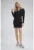 Rochie M753 – neagra – bumbac – decolteu in V – maneca lunga –