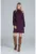Rochie M831 – violet – maneci lungi – tricotata – poliester –