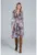 Rochie M838 – midi – cu imprimeu floral – viscoza – multicolor