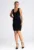 Rochie M978 – poliester – cu bretele groase – negru
