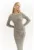 Rochie Maxi –  Detalii Dungi Aston – Gri – Tricot –