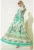 Rochie Maxi – HiCCUP – decolteu in V – verde – textil