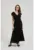 Rochie Maxi Neagra cu Volane