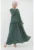 Rochie Maxi –  Relaxed Fit – Textil – Verde Smarald –