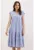 Rochie Midi HiCCUP cu volane si decolteu in V – Albastru – Textil