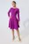 Rochie Moze eleganta in clos cu detalii incretite Ilona Violet