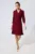 Rochie Moze office cu butoni si pliuri Zolla Bordo