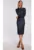 Rochie – Poliester/Elastan – Bleumarin