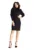 Rochie – Poliester/Elastan – Negru – De zi