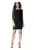 Rochie – Poliester/Elastan – Negru – Scurta