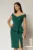 Rochie Roberta mov de ocazie cu peplum si paiete