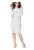 Rochie – Viscoza/Poliester – Gri –