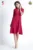 Rochie Xara eleganta din sfofa cu fusta petrecuta si pliu fluid