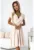 Rochie ampla cu decolteu si curea – Bej