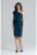 Rochie asimetrica K488 – cu volane – albastru – poliester 100% –