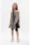 Rochie asimetrica cu model in dungi