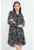 Rochie asimetrica cu model si maneci lungi