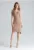 Rochie  asimetrica – eleganta – bej – poliester