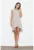 Rochie asimetrica – eleganta – gri – poliester –