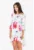 Rochie asimetrica – florala – multicolor – poliester –