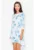 Rochie asimetrica florala