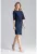 Rochie bleumarin M656 – design modern – confortabil – poliester-elastan