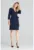 Rochie bleumarin – poliester M680