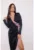 Rochie bodycon cu pene