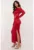 Rochie bodycon stralucitoare – cu decolteu asimetric –