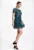 Rochie boho mini – verde – poliester