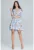 Rochie boho scurta – model floral – multicolor – poliester –