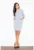 Rochie bumbac – maneca lunga – gri –