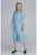 Rochie camasa albastru deschis – cu centura – poliester –
